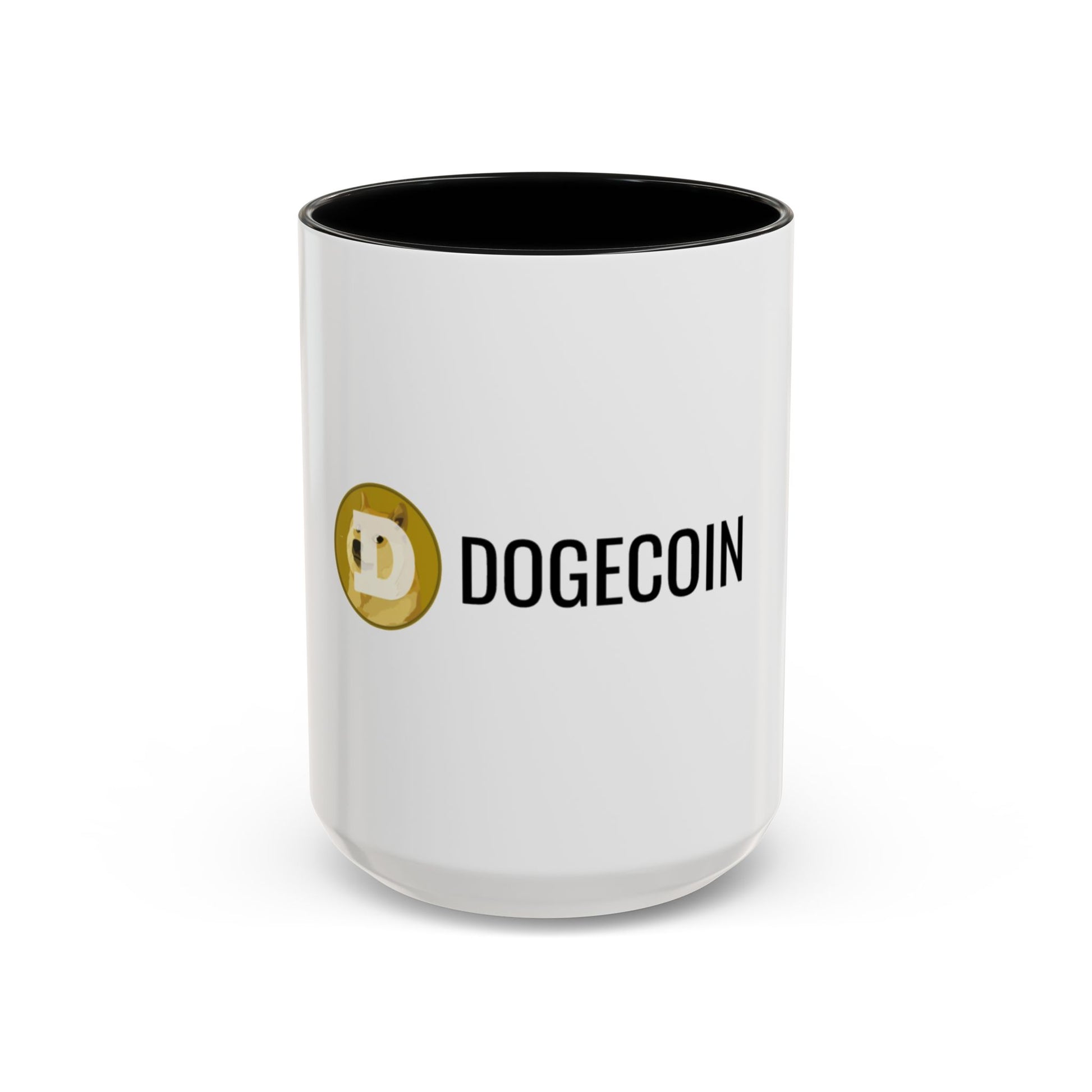 Dogecoin Accent Coffee Mug, Cryptocurrency, Gift for Funs, Gift for Holders, Fun Office Mug, Unique Coffee Cup, Dogecoin Lover Present