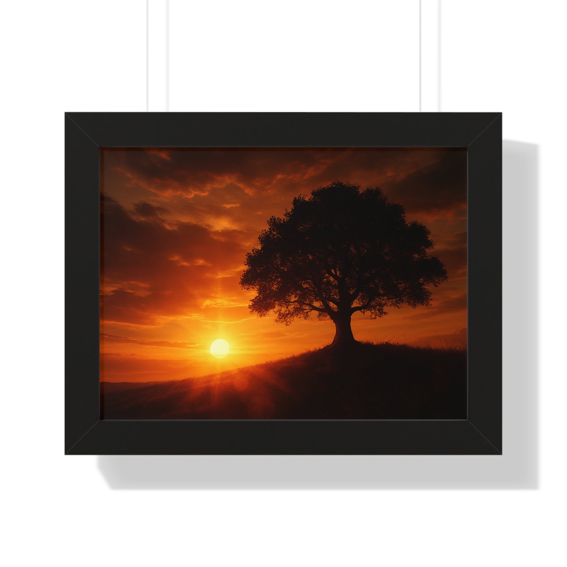 Serene Sunset Framed Poster | Wall Art for Home Decor