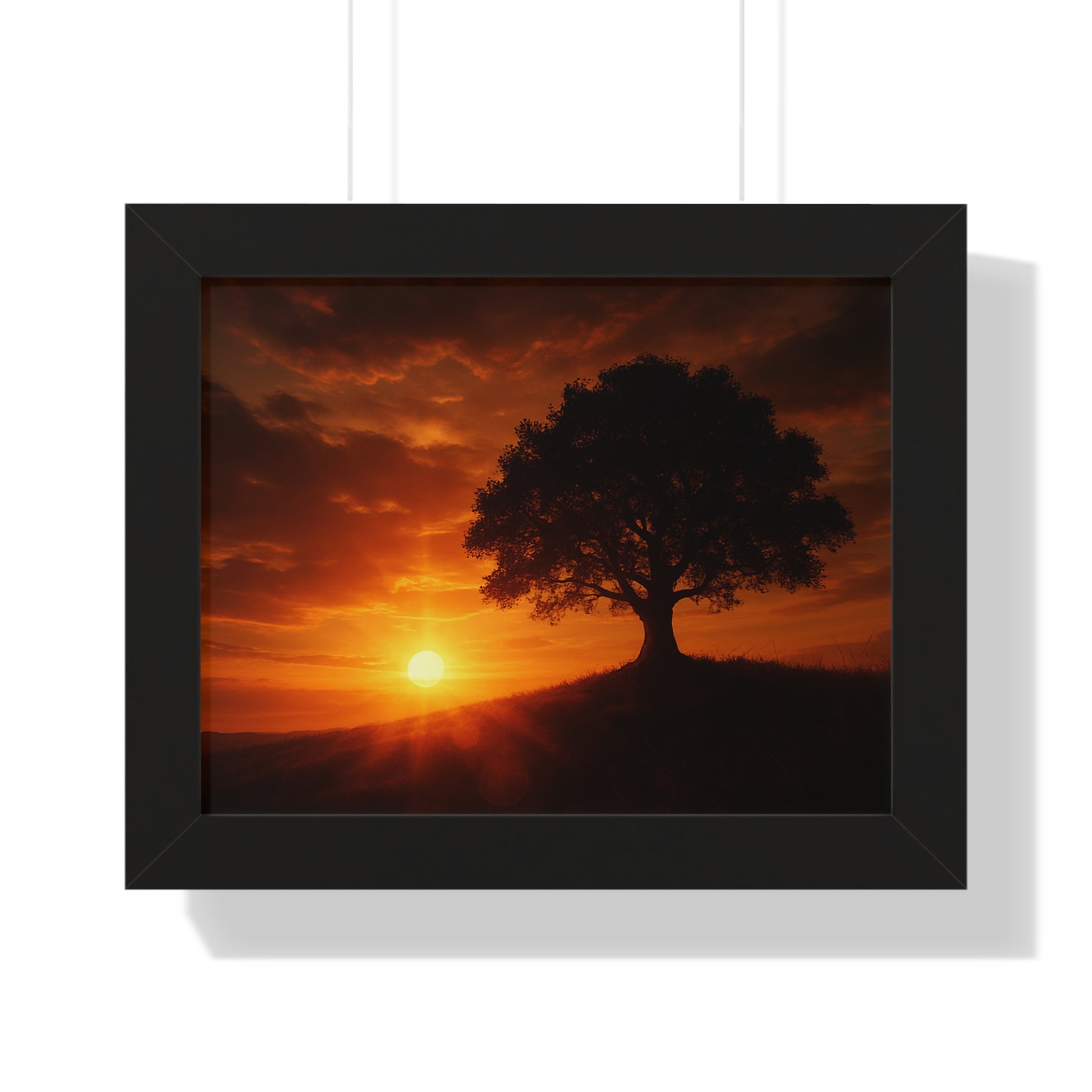 Serene Sunset Framed Poster | Wall Art for Home Decor