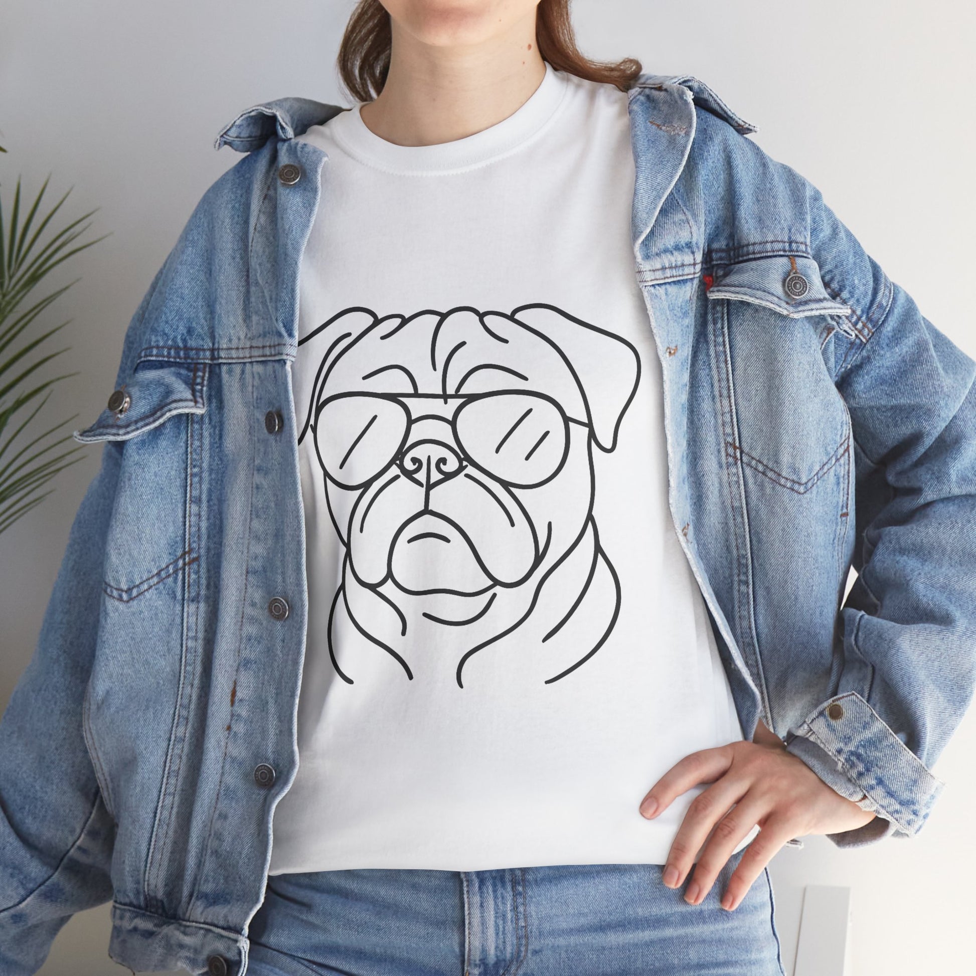Cool Dog Graphic Tee - Unisex Heavy Cotton T-Shirt