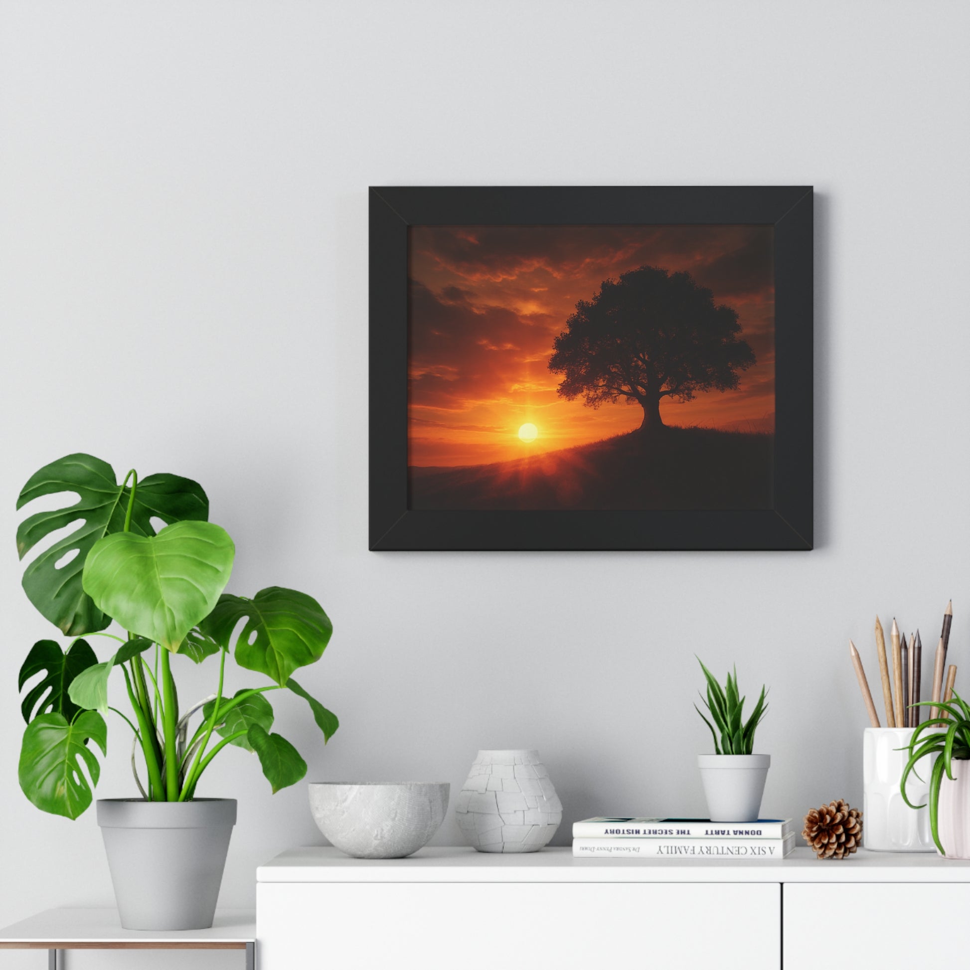 Serene Sunset Framed Poster | Wall Art for Home Decor
