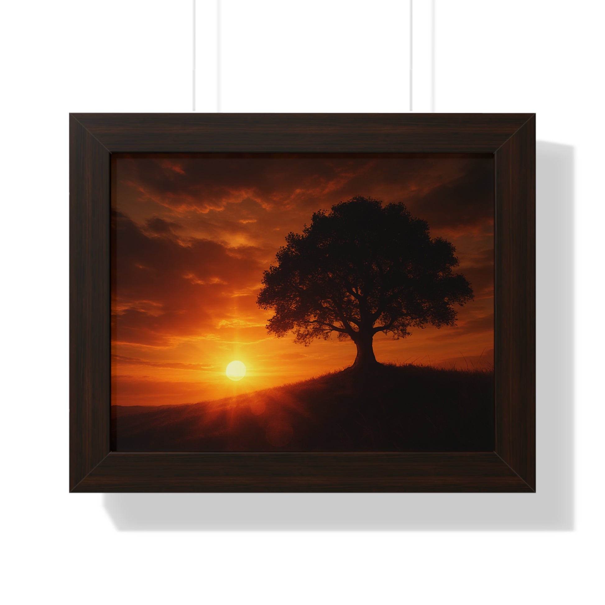 Serene Sunset Framed Poster | Wall Art for Home Decor