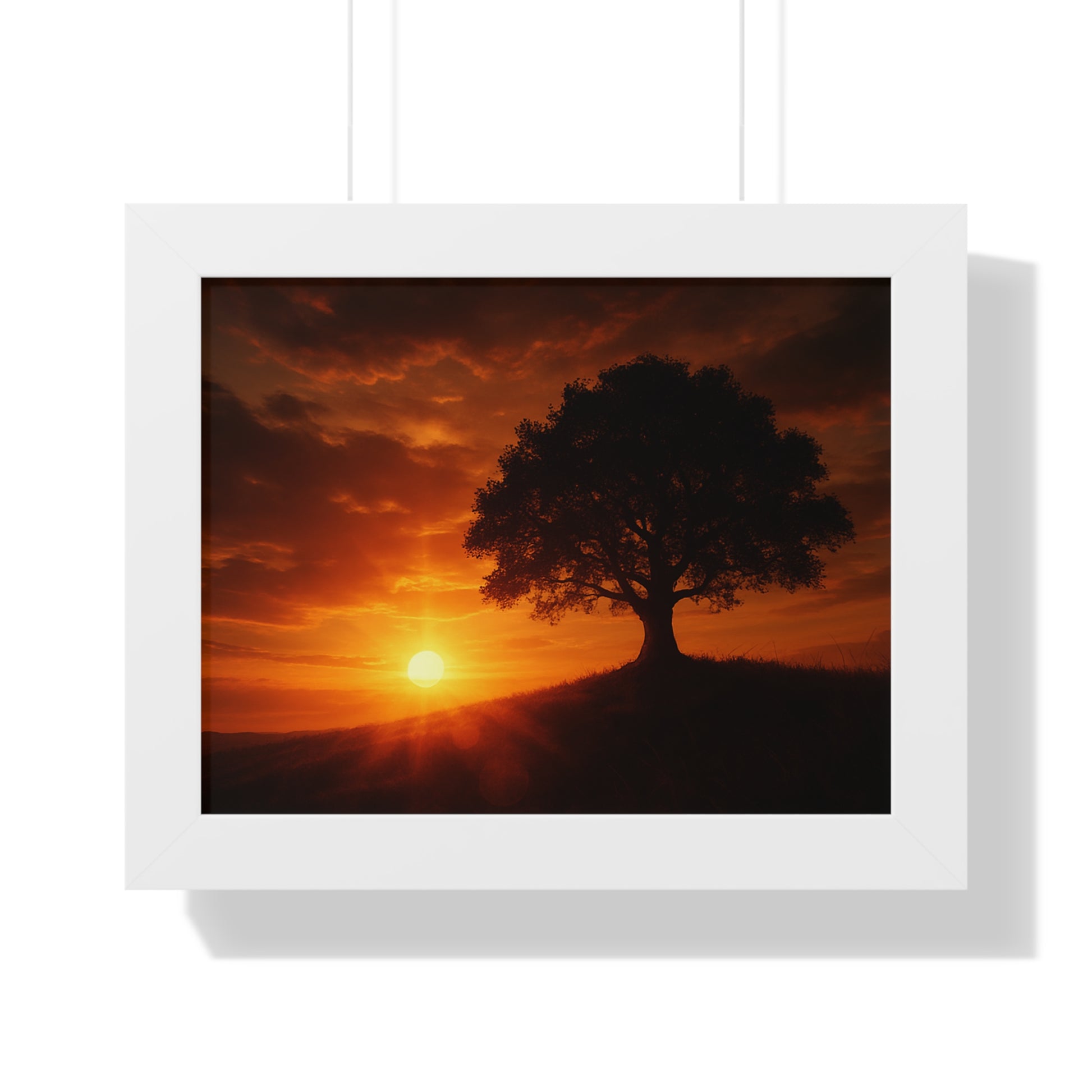 Serene Sunset Framed Poster | Wall Art for Home Decor