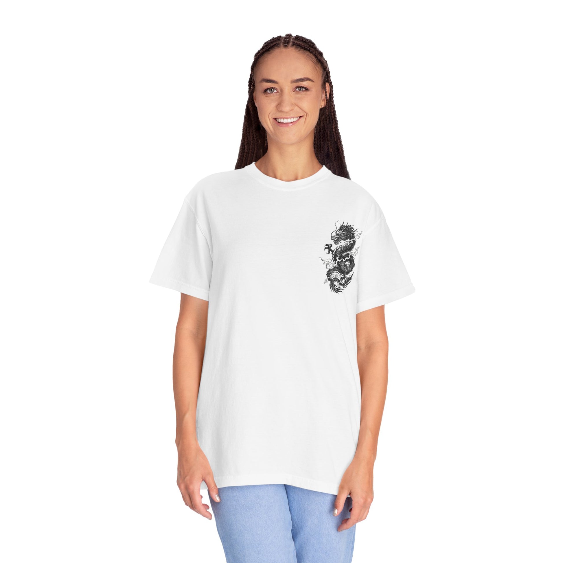 Dragon Graphic Unisex T-shirt, Streetwear Tee, Gift for Men and Women, Casual Wear, Mythical Creature Apparel