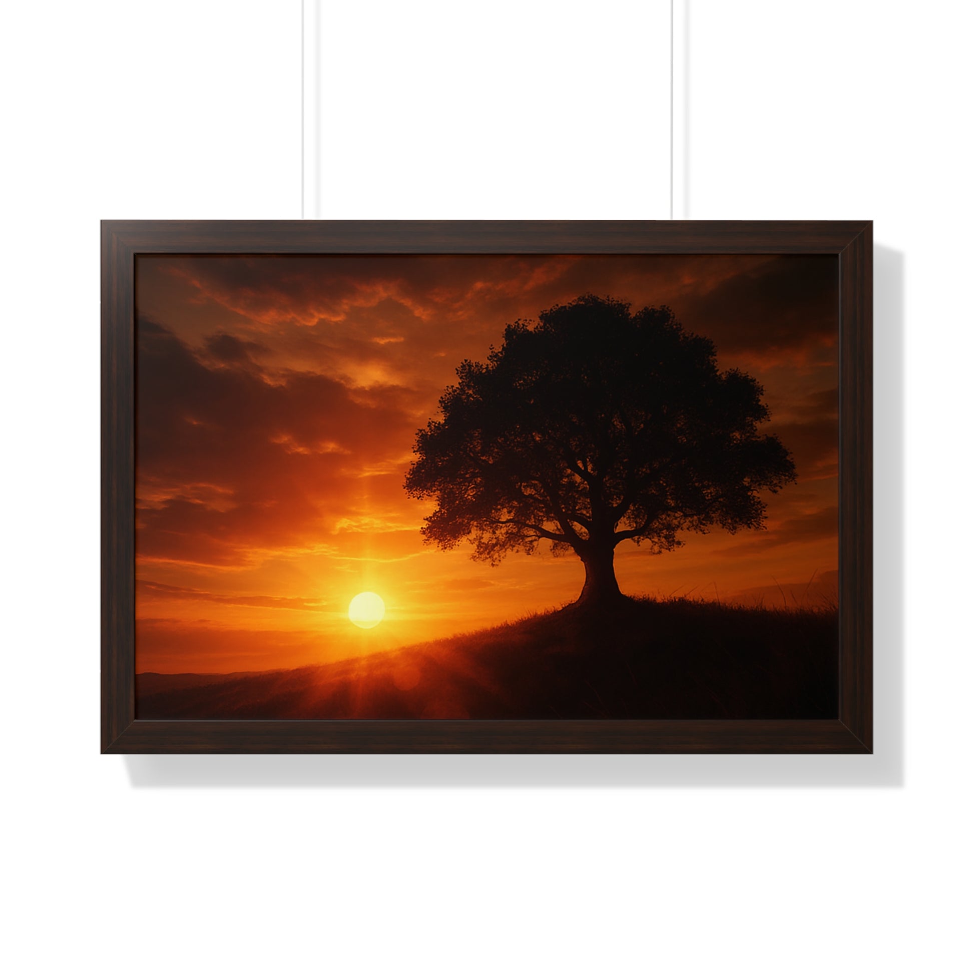 Serene Sunset Framed Poster | Wall Art for Home Decor