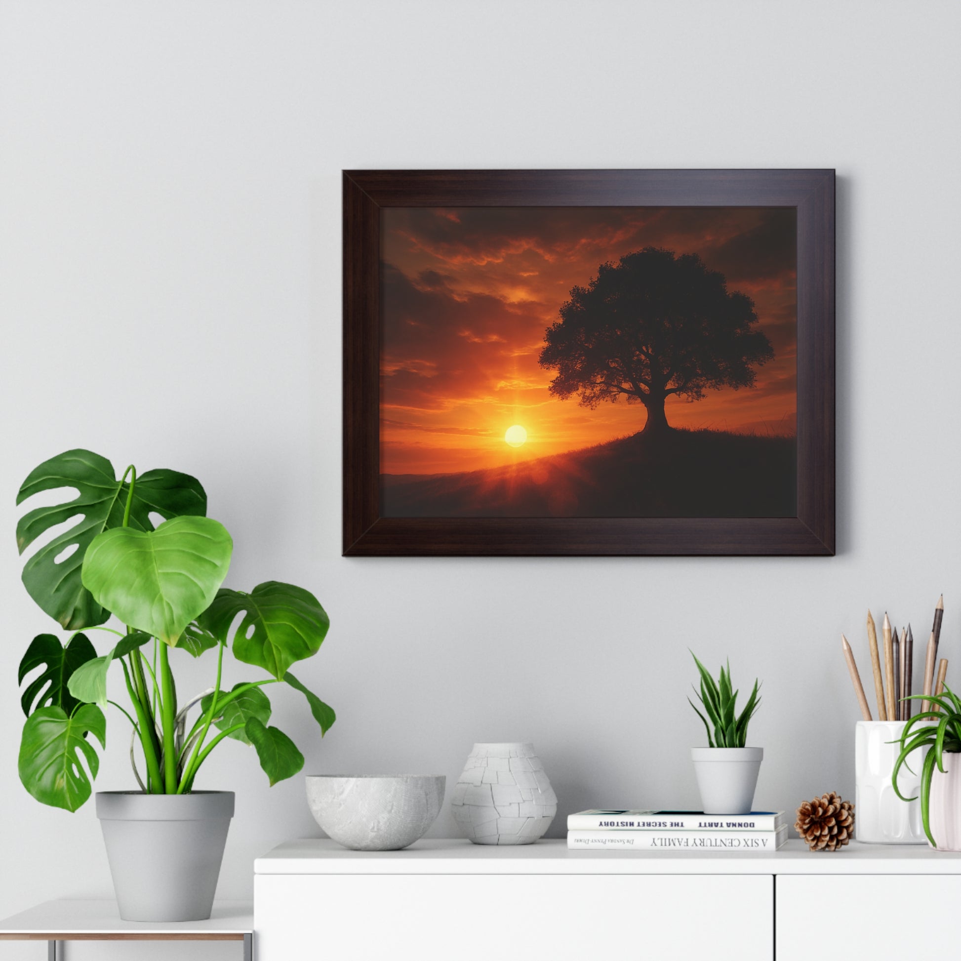 Serene Sunset Framed Poster | Wall Art for Home Decor