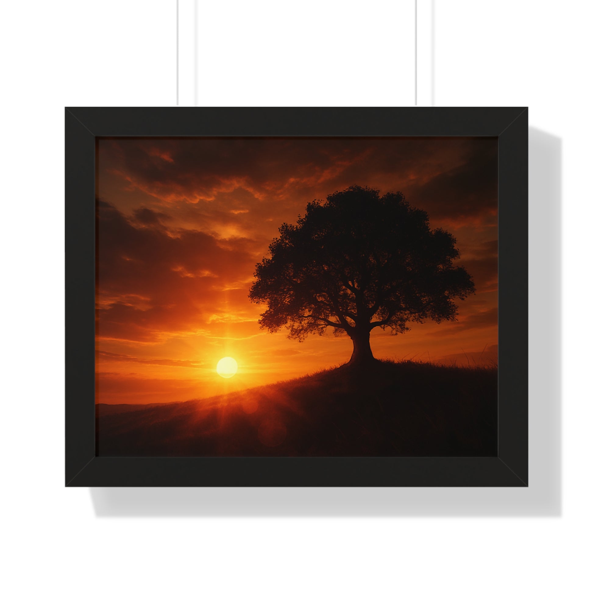 Serene Sunset Framed Poster | Wall Art for Home Decor