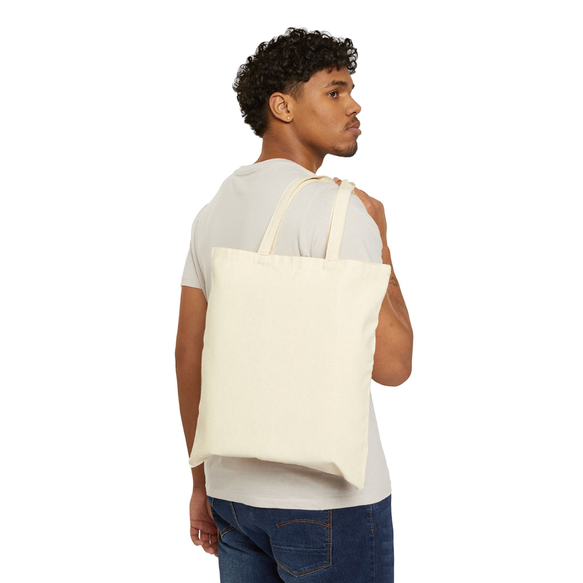 Customizable Cotton Canvas Tote Bag - Eco-Friendly Shopper, Reusable Grocery Bag