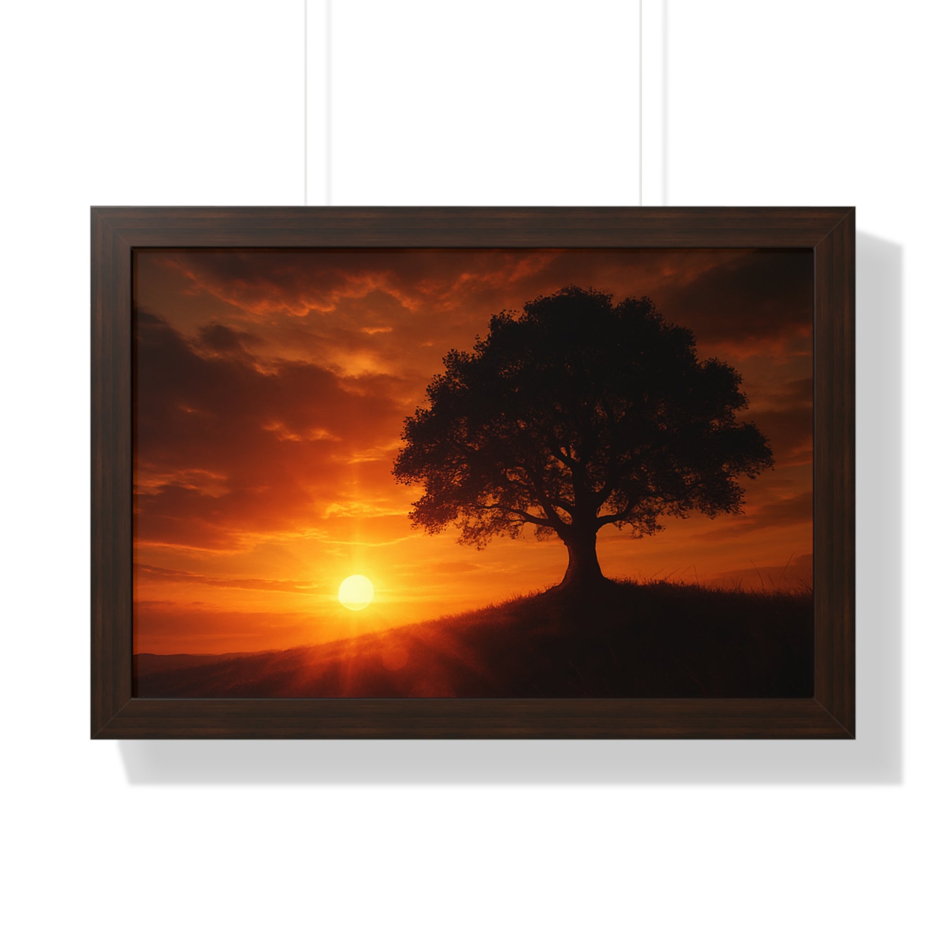 Serene Sunset Framed Poster | Wall Art for Home Decor
