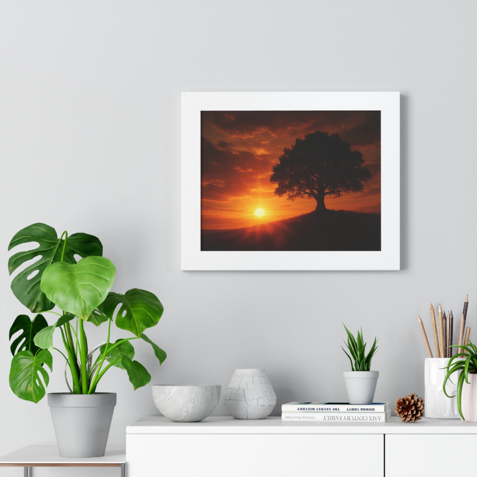 Serene Sunset Framed Poster | Wall Art for Home Decor