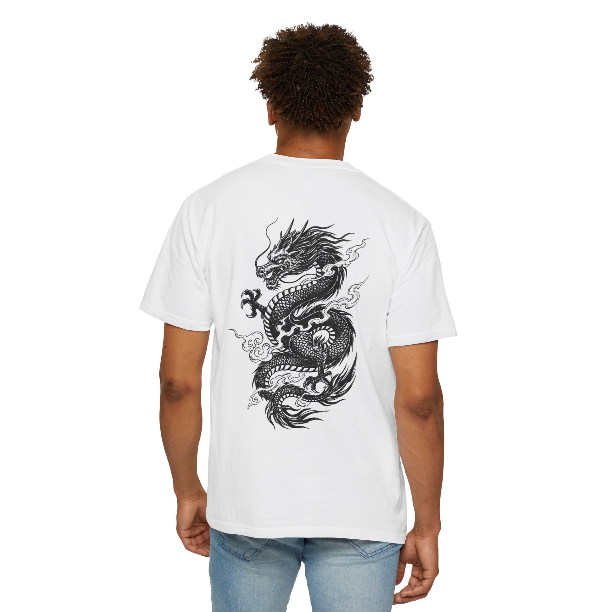 Dragon Graphic Unisex T-shirt, Streetwear Tee, Gift for Men and Women, Casual Wear, Mythical Creature Apparel