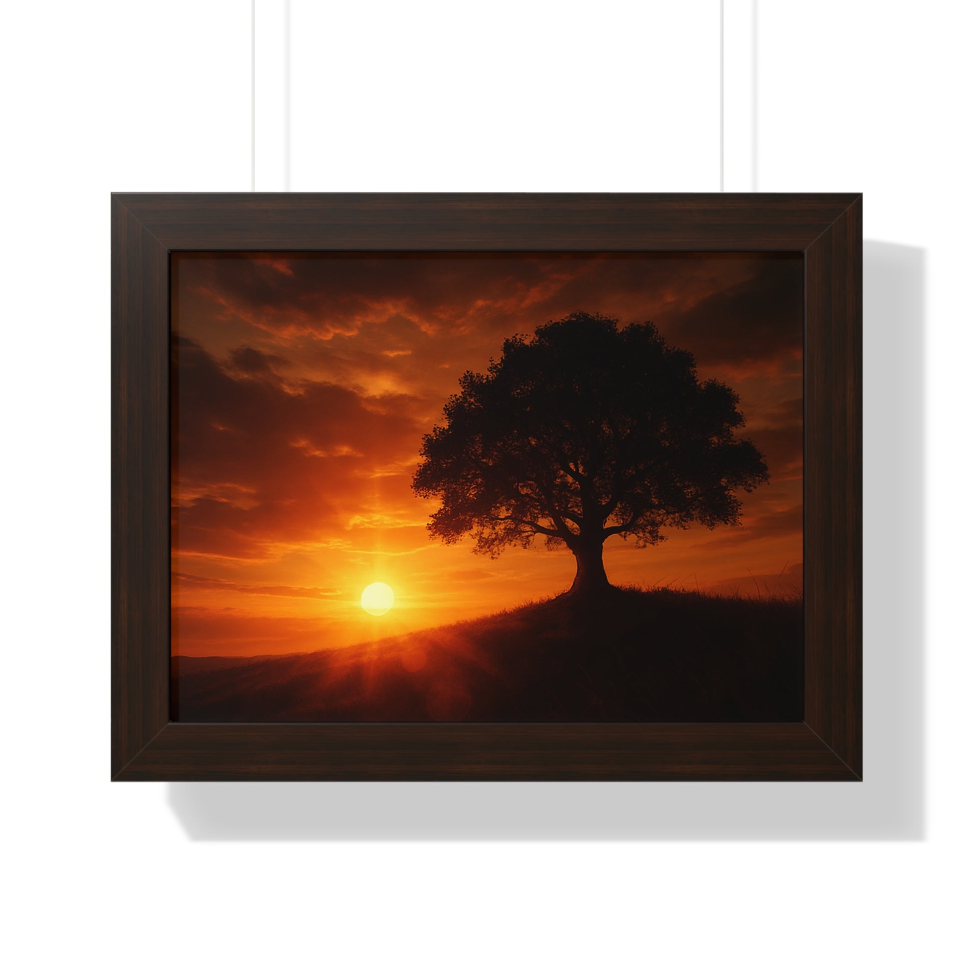 Serene Sunset Framed Poster | Wall Art for Home Decor